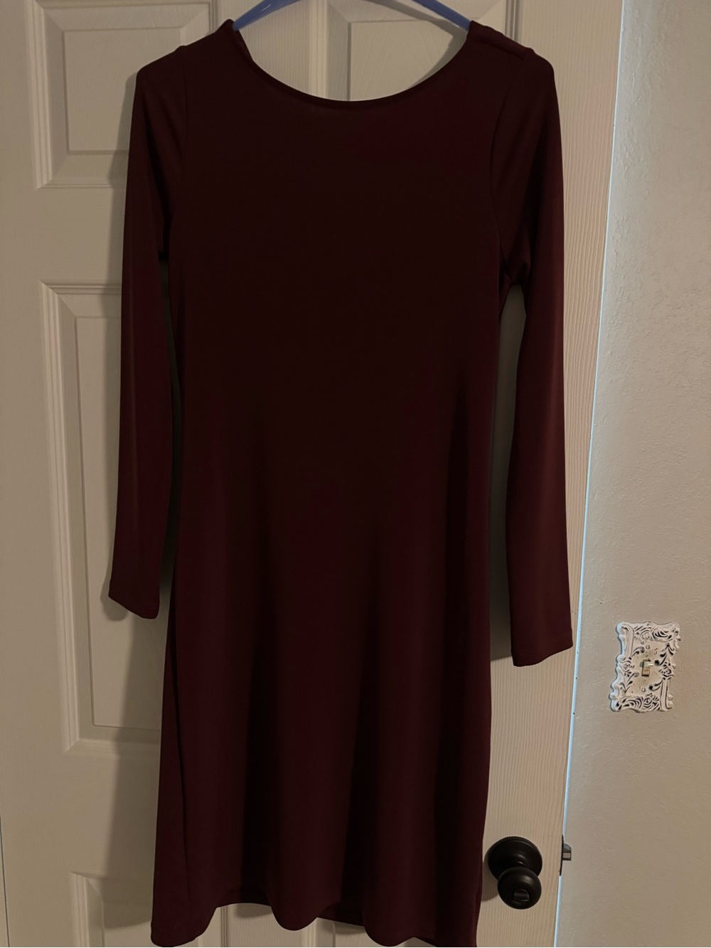 Talbots - Long Sleeve, Scoop in the back - Burgundy